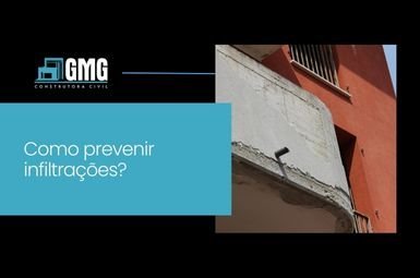 Como prevenir infiltrações?